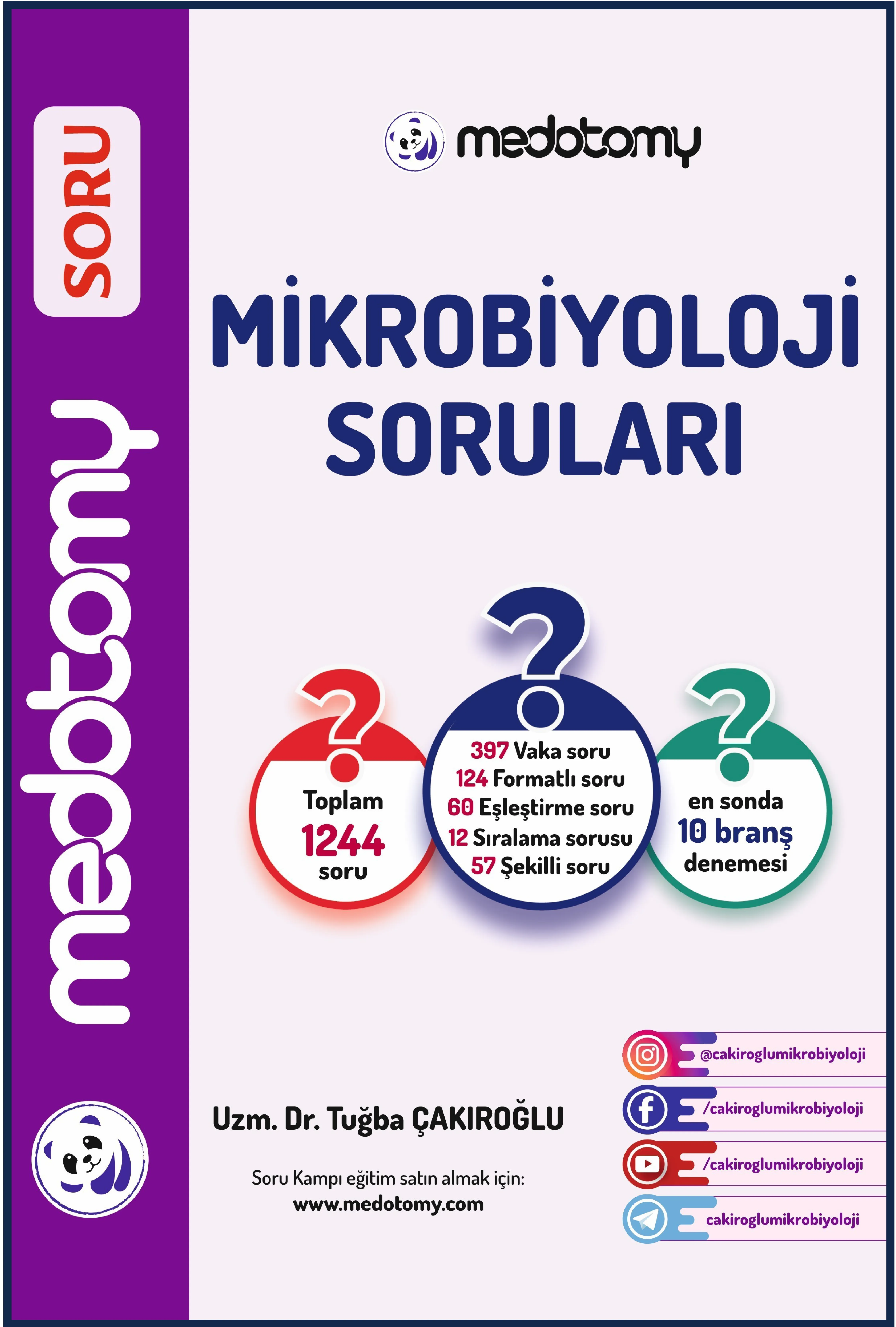 Medotomy Mikrobiyoloji Soruları / Tuğba Çakıroğlu